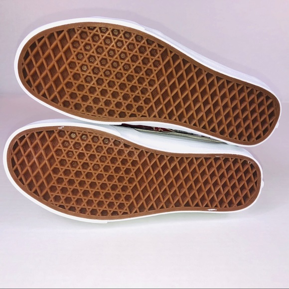 VANS SK8 Low Leather True White & Gold Sneakers - Picture 7 of 10